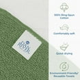 thumbnail image 2 of Dan River Washcloth pack of 20 Assorted Green and White High-Quality Cotton Multipurpose Wash Rags for&nbsp;Body&nbsp;and&nbsp;Face, 2 of 8
