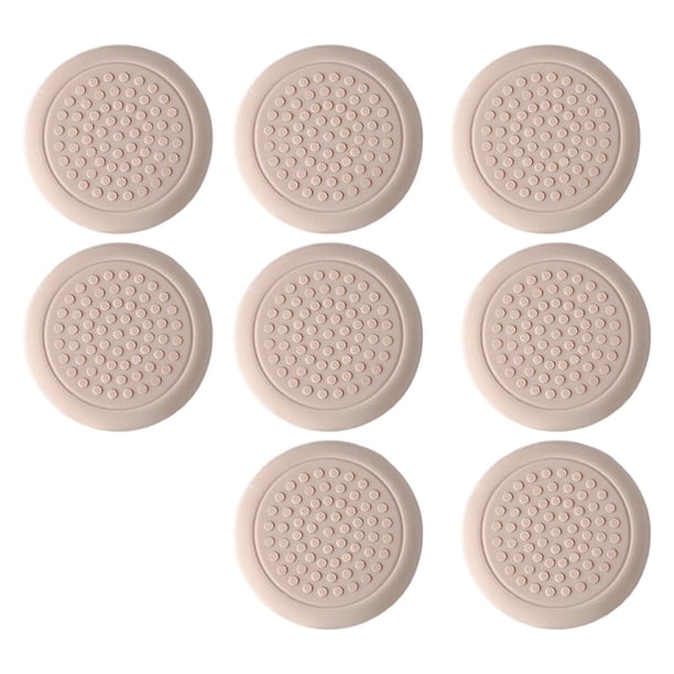 8x Almohadillas de silicona para muebles Reutilizables Antideslizantes Premium Almohadillas para patas de Protectores de piso para camas Baldosas beige redondo 30mm Baoblaze almohadillas para patas de sofá