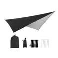 thumbnail image 2 of LOVIVER Waterproof Ripstop Tent Tarp 290cm Camping Windproof Shelter Anti Protection Tarpaulin 5 Ropes Carrying Bag Black, 2 of 8