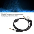 thumbnail image 4 of Cable Estéreo De 1/4 De Pulgada, Conector Chapado En Oro Profesional De 19,7 Pulgadas, 6,35 Mm A Doble Cable Divisor En Y De 6,35 Mm, Carcasa De Metal Para Altavoz, 4 of 7