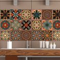 thumbnail image 3 of 80 Pcs 3D Multi Moroccan Self-Adhesive Bathroom Kitchen Wall Stair Tile Sticker,80x tile sticker, 3 of 5