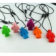 thumbnail image 5 of Collar de masticación de robot para niños, niños o niñas - El motor sensorial oral ayuda a morder juguetes para autismo, TDAH, lactancia de bebés o necesidades especiales - Reduce la masticación de mordeduras para niños adultos masticadores, naranja-naranja- Sailing Electrónica, 5 of 5