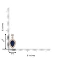 thumbnail image 3 of ANGARA Natural 1 Ct Inverted Pear Sapphire Necklace with Diamonds in 14K Rose Gold for Women (Size-8x5mm) | September Birthstone, Anniversary, Jewelry Gift for Women | Natural Blue Sapphire Necklace, 3 of 8