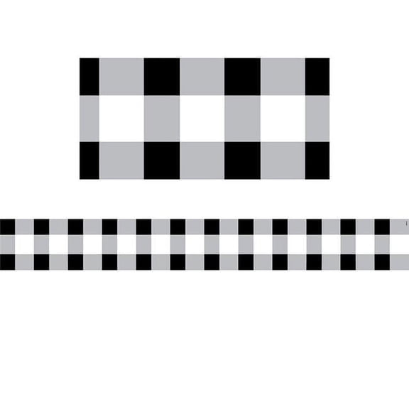 Creative Teaching Press CTP10418 3 x 24 in. Buffalo Check EZ Border, Multi Color