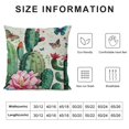 thumbnail image 6 of JRXY Hello Spring Cactus Decorative Throw Pillow Covers, Stay Awhile Cacti Green Succulents Plants Outdoor Pillowcase, Red Flower Butterfly Summer Seasonal Cushion Case Home Decor,2 Pcs White, 6 of 6