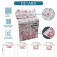 thumbnail image 6 of Galentine's Day Table Runner 90 Inches, Pink Gnomes Love Heart Grey Plaid Bed Runner Dresser Scarves Tabletop for Indoor Outdoor Parties/Ceremony/Banquet, 13" x 90", 6 of 9