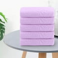 thumbnail image 5 of Tyidzon 5 Pack Face Towels Soft Hand Towels for Bathroom Absorbent Quick Dry - Gentle Skin-Friendly Cloths for Makeup, Easy to Rinse Facial Cleaning Towels, 12X24 Inch, Purple, 5 of 7