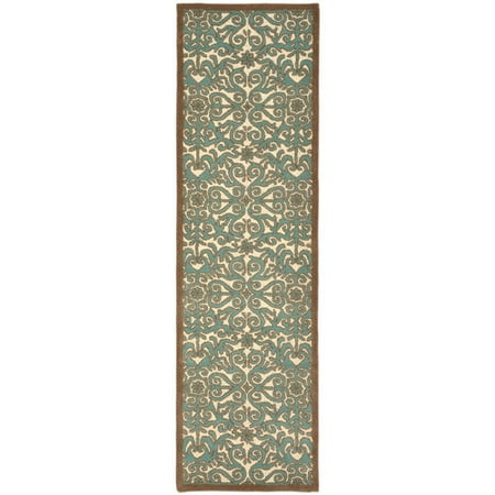 Liora Manne Antigua Aqua Scroll Area Rug