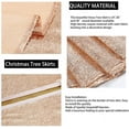 thumbnail image 4 of SoarDream 48 Inch Christmas Tree Skirt Rose Gold Sequin Tree Skirts Plus Xmas Tree Decorations Holiday Party Ornaments for Outdoor, 4 of 8