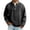 Black, variant on Mens Vintage Acid Wash Henley Denim Shirt Long Sleeve Retro Pullover Sweatshirt Casual Loose Fit Streetwear Tops