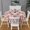 White, variant on Design Pattern Round Tablecloth 60 Inch – Waterproof Polyester Table Cover with Full Print Design, Wrinkle Resistant & Washable for Kitchen Dining Party Decor