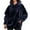 Navy, variant on Diufon Hoodies for Women Cute Hoodies Sweatshirts Long Sleeve Pullover Tops Loose Velvet Sweatshir with Pockets