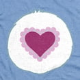thumbnail image 2 of Care Bears Cousins Gentle Heart Lamb Belly Unisex Adult Heather T Shirt, Light Blue Heather, Large, 2 of 3