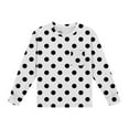thumbnail image 7 of YUNAFFT Girls Long Sleeve Blouse Floral Print Round Neck Cotton-Like Comfort Stretchy Fit Casual Playwear 4-12Y, 7 of 7
