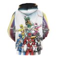 thumbnail image 3 of Power Rangers Unisex Adult Hoodie Casual Hooded Sweatshirt Pullover Novelty 3D Printed Sweater Jacket L, 3 of 8