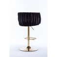 thumbnail image 5 of Velvet Swivel Bar Stools Set of 2 with Hand Woven Backrest, Adjustable Counter Height Bar Chairs with Chrome Footrest and Base,Kitchen Island Side Chair with Barrel Back for Kitchen Dining Room, 5 of 7
