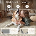 thumbnail image 3 of BERTHMEER 6'×9' Area Rugs for Living Room Bedroom Beige Machine Washable Non Slip Vintage Oriental Dining Room Dorm Playroom Traditional Distressed Carpets, 3 of 8