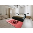 thumbnail image 4 of Ahgly Company Indoor Rectangle Patterned Light Coral Pink Area Rugs, 6' x 9', 4 of 6