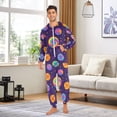thumbnail image 6 of FORMRS Onesies Pajama for Adults Unisex Hoodie Winter Jumpsuit One Piece Sleepwear, Sizes S-2XL, Candy Carnival, 6 of 7