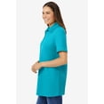 thumbnail image 3 of Woman Within Plus Size Perfect Short-Sleeve Polo Shirt, 3 of 6
