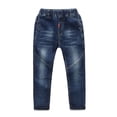thumbnail image 5 of Splozh Boys' Skinny Stretch Jeans Fashionable Comfortable Slim Fit Denim Jeans Pants for Active Little Guys,Dark Blue 5-6 Years, 5 of 5