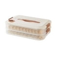 thumbnail image 1 of Dumpling Box Good Sealing Anti-stick Bottom Refrigerator Noodles Crisper Wonton Case with Lid Daily Use, 1 of 8