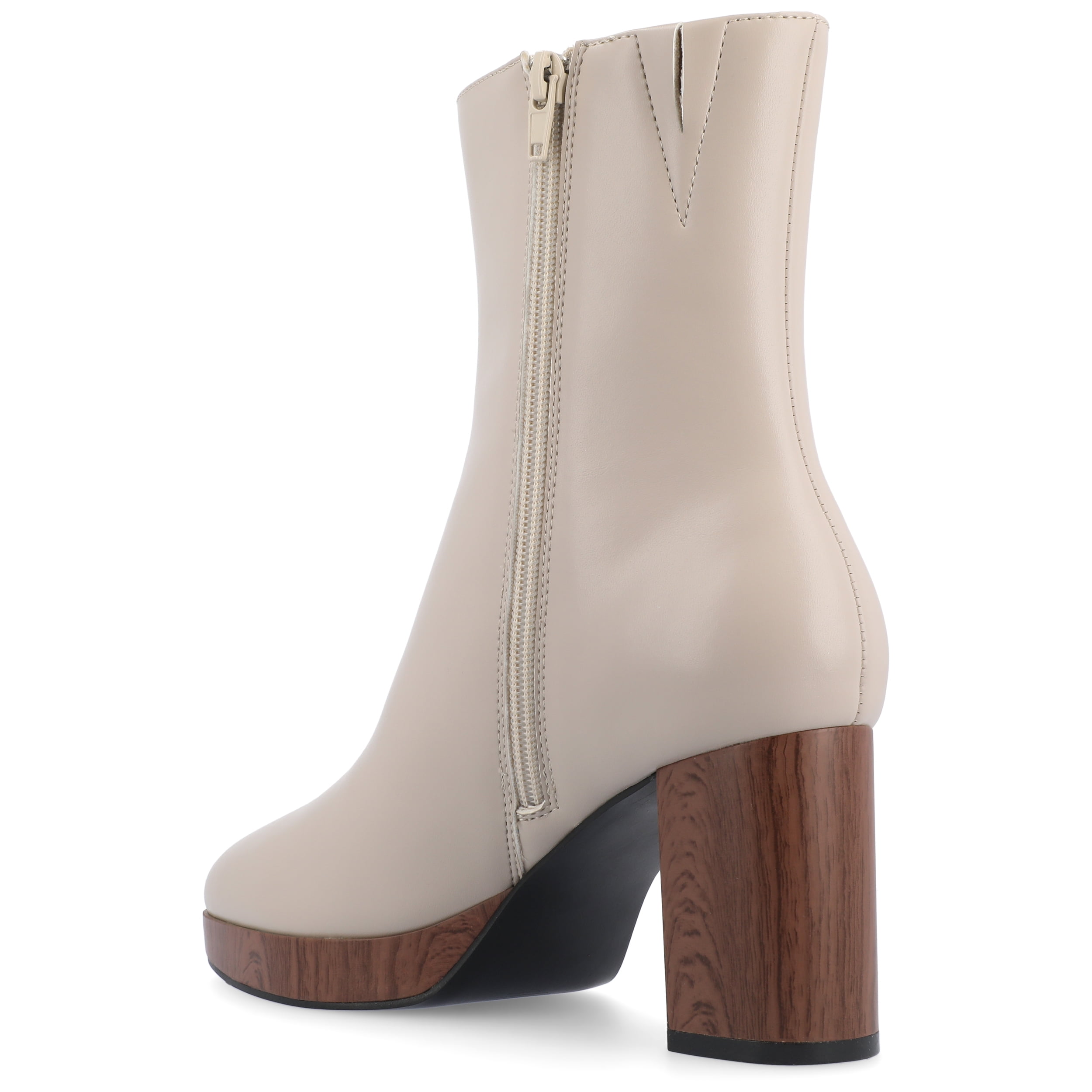 Journee Womens Romer Platform Almond Toe Booties, Widths Available