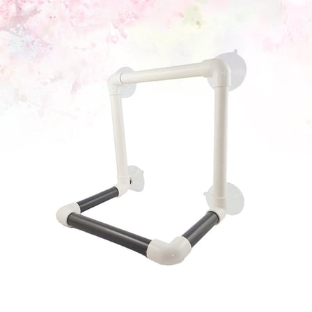 MEIBUTYUP Detachable Bird Perch with Cups, Multi-Use Window Mounted Bird Resting Stand, 1 Piece