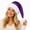 Purple, variant on Sequin Santa Hat for Adults Christmas Hat Cap Shiny Glitter Xmas Hat for New Year Festive Holiday Party Gold