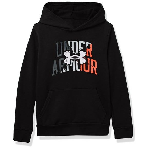 Under Armour Boys' Rival Fleece Layers Hoodie , Black (001)/Beta , Youth Large