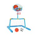 thumbnail image 2 of Juego De Flotador De Piscina Con Red De Fútbol Y Aros De Baloncesto Para Niños, Juego Acuático Para Adolescentes, Playa, 2 of 10