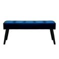 thumbnail image 3 of Costaelm Hank Tufted Velvet Upholstered Bench, Velvet Royal Blue, 3 of 7