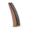 thumbnail image 1 of Soporte de madera para exhibir collares, colgantes, cadenas y relojes de pulsera. Gris oscuro, 1 of 9
