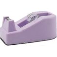 thumbnail image 1 of Dispensador de cinta adhesiva de escritorio resistente, accesorios de oficina con diseño floral, base antideslizante con peso, color morado macaron, 10,3 x 6 x 4,6 cm., 1 of 5
