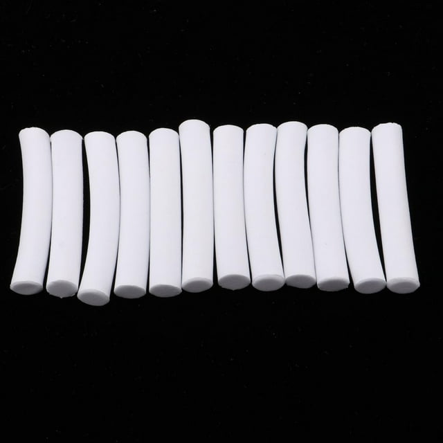 12 Carp Fishing Stick 50mm Cylinder Float Fly Tying Rig Materials White