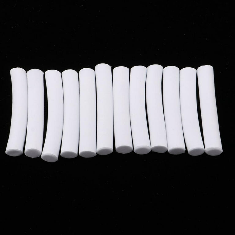 12PCS/Pack High Density Cylinder Foam For Fishing Float Making Fly Tying  Rig Making, Fishing-Accessories - DIY White 