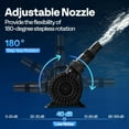 thumbnail image 3 of SPECSTAR 310W 5300GPH Submersible Water Pump with 180° Seamless Adjustable Nozzle and Barrier Bag for Koi Pond Waterfall Fountains Fish Tank, 3 of 8