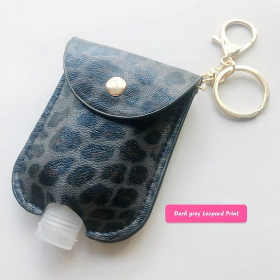 Huayishang Spray Bottle, Kitchen Essentials Clearance Sale 30Ml Empty Hand Sanitizer Bottle and Keychain Set Holder Hand Sanitizer Leather Case Outdoor Portable Keychain Leather Case