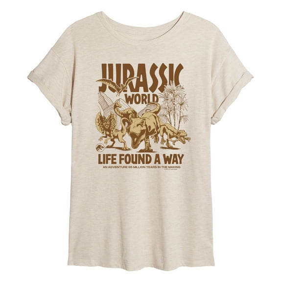 Jurassic Park - Jurassic World 65 Million Years In The Making - Women's Oversized Graphic T-Shirt