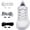White,Grey,Black, variant on 3 Pairs Flat Elastic No Tie Shoe Laces, Adjustable Stretch Shoelaces for All Shoes