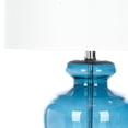 thumbnail image 6 of Safavieh 27" Traditional Chrome Table Lamp with Blue Glass White Shades, 6 of 6