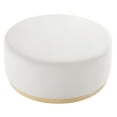 thumbnail image 3 of Modway Tilden Performance Velvet Upholstered Ottoman in Alabaster Natural, 3 of 7