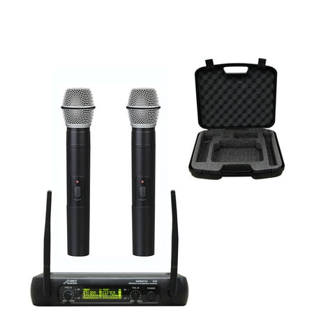 - Audio2000's 6074U UHF Dual Channel Wireless Microphone 2 Handheld