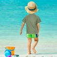 thumbnail image 4 of FORMRS Boys Rash Guard Short Sleeves Swim Shirt Quick Dry UPF 50+ Sun Protection, Sizes 3-12T, Blue Goldfish Bowl, 4 of 6