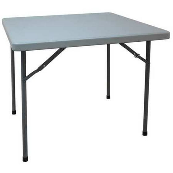 Grainger Approved Square Folding Table 36 D X W 29 1 4 H Gray 13v431