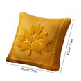 thumbnail image 3 of NWOKYZGH Halloween Plush Pillow Covers 17x17 Set of 2 Maple Leaves Embroidery Throw Pillow Covers Farmhouse Thanksgiving Home Decor Cushion Covers for Couch Sofa Bed, 3 of 6