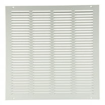 1 PK ZoroSelect Return Air Grille, 1/4 in D, 25 3/4 in H, 25 3/4 in W, White, Steel