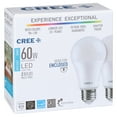 thumbnail image 5 of Cree Lighting A19 60W Equivalent LED Bulb, 815 lumens, Dimmable, Daylight 5000K, 25,000 hour rated life, 90+ CRI, Good for Enclosed, 5 of 8
