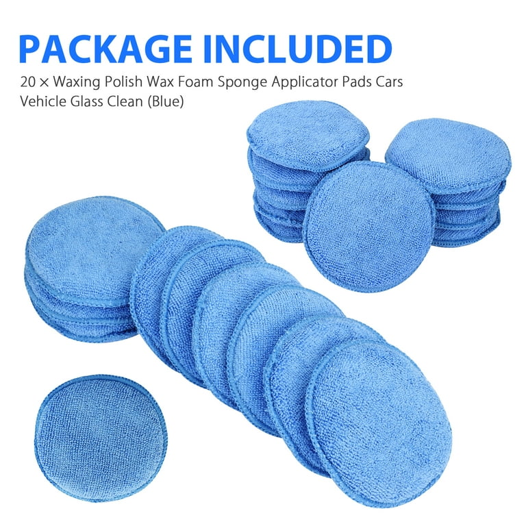 20/10pcs Microfiber Wax Applicator, 5 Car Wax Applicator Pads with Finger  Pocket, Wax Car Detailing Tool, Wash Cleaning Supplies for Car Interior