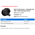 thumbnail image 2 of Mass Air Flow Sensor - Compatible with 2006 - 2008 Volkswagen Passat 2007, 2 of 2